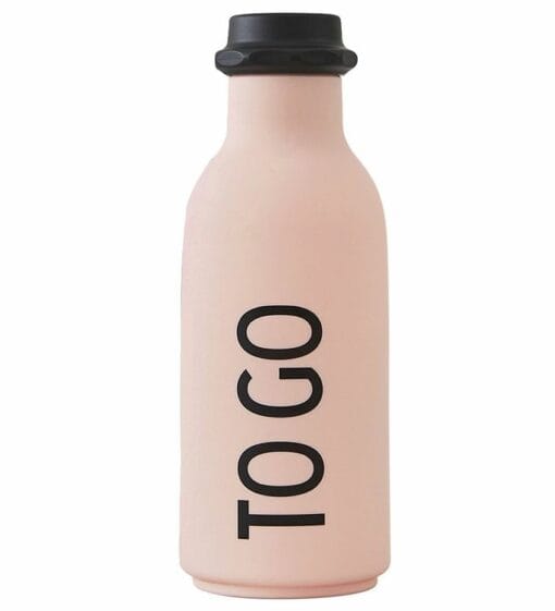 Design Letters Drikkeflaske - 500 ml - Pink m. TO GO